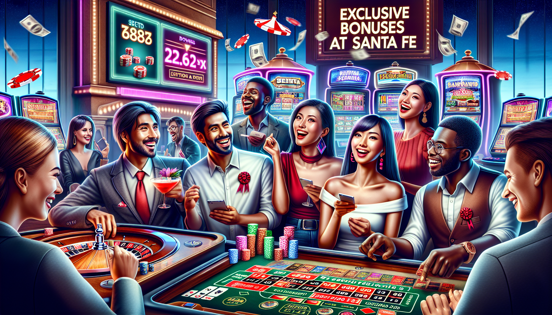 Amplia variedad de juegos y promociones en Bplay Santa Fe Jugadores felices aprovechan variedad de juegos y bonos de Bplay Santa Fe