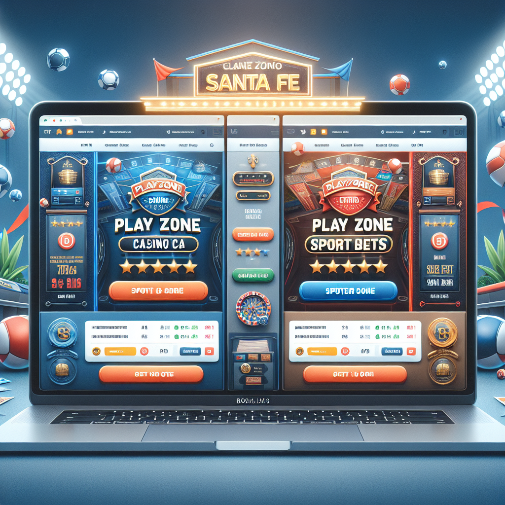 Comparativa visual de sitios de apuestas NBA, destacando Bplay Casino Santa Fe y Bplay Apuestas Deportivas.
