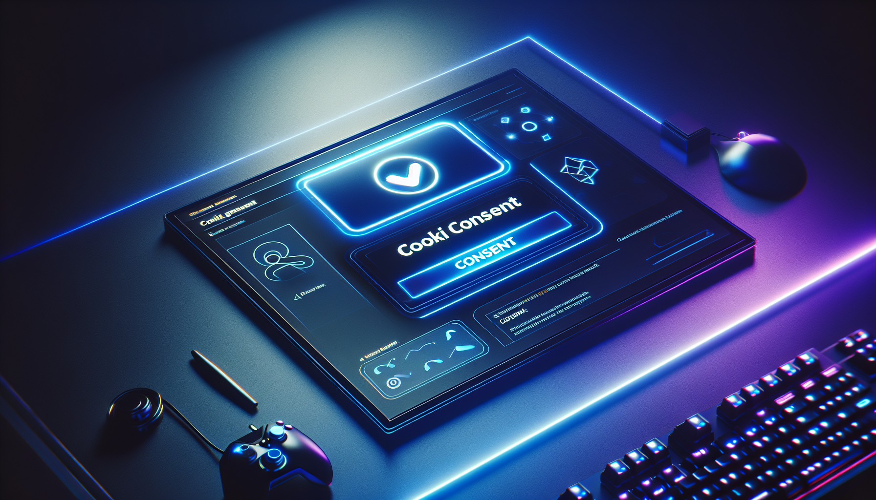 Gesti贸n de Cookies en Bplay Santa Fe: Experiencia Digital Transparente Aviso de cookies en plataforma de juegos digitales Bplay Santa Fe, usuario gestionando permisos